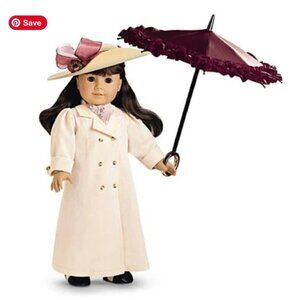 NIB! Rare/retired American Girl Samantha Travel Duster, Scarf and Hat